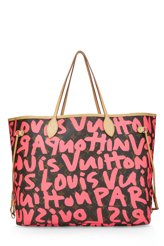 Stephen Sprouse x Louis Vuitton Pink Graffiti Neverfull GM, , large image number 3