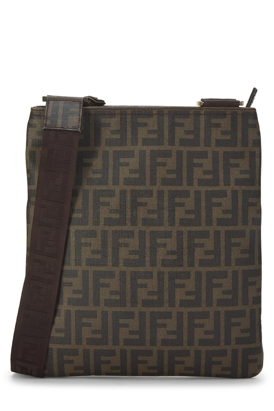 Brown Zucca Coated Canvas Flat Messenger Small, , large image number 3