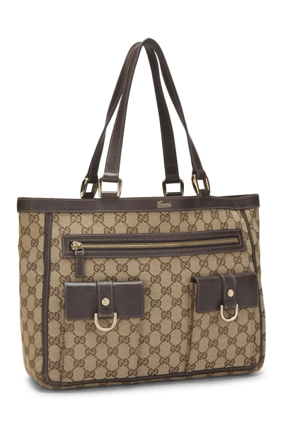 Original GG Canvas Abbey Pocket Tote, , large
