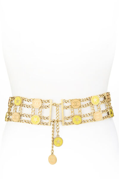 Gold Coin Chain Belt