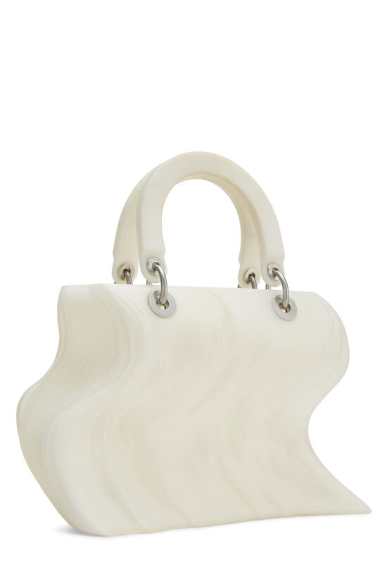 Christian Dior Ivory 3-D Printed Thermoplastic Lady Dior