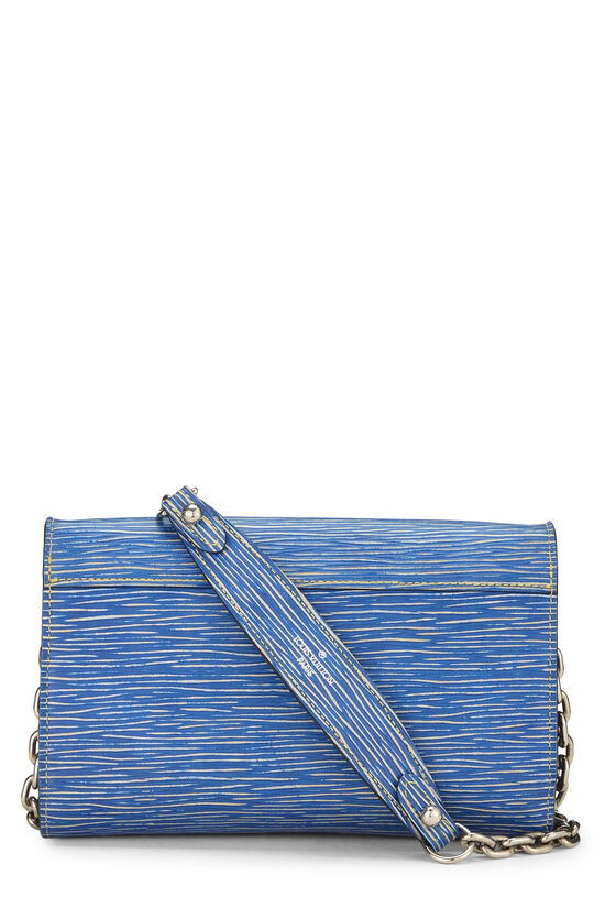 Pre-Owned Blue Denim Epi Twist Wallet On Chain (WOC) QJABUBXUBB000