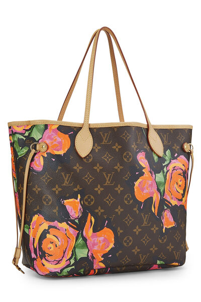 Stephen Sprouse x Louis Vuitton Monogram Canvas Roses Neverfull MM, , large