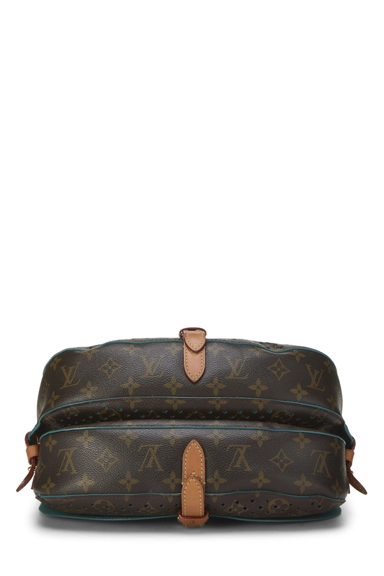 Blue Perforated Monogram Canvas Saumur 30, , large image number 4