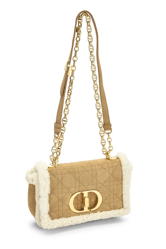 Brown Shearling Caro Bag Small, , large image number 1