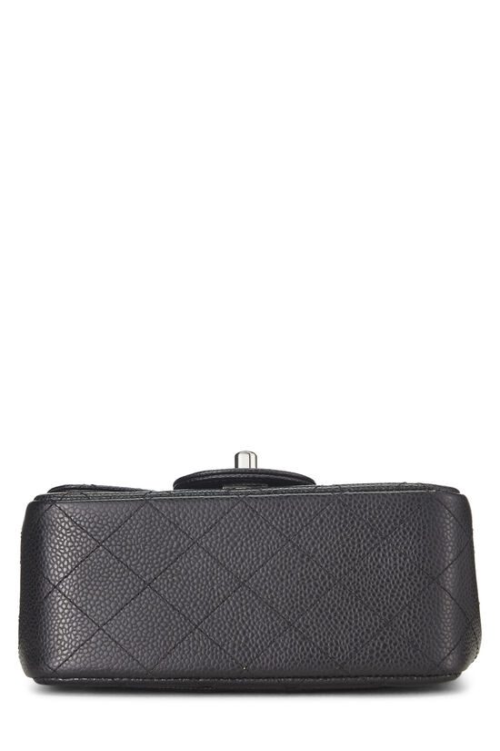 Black Quilted Caviar Classic Square Flap Mini, , large image number 4