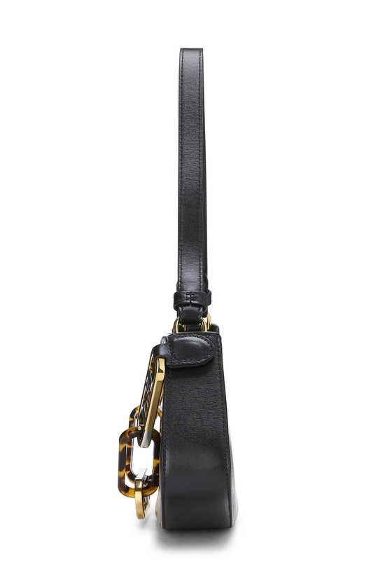 Pre-Owned Black Calfskin O'Lock Swing Bag QBB7DP3PKB001