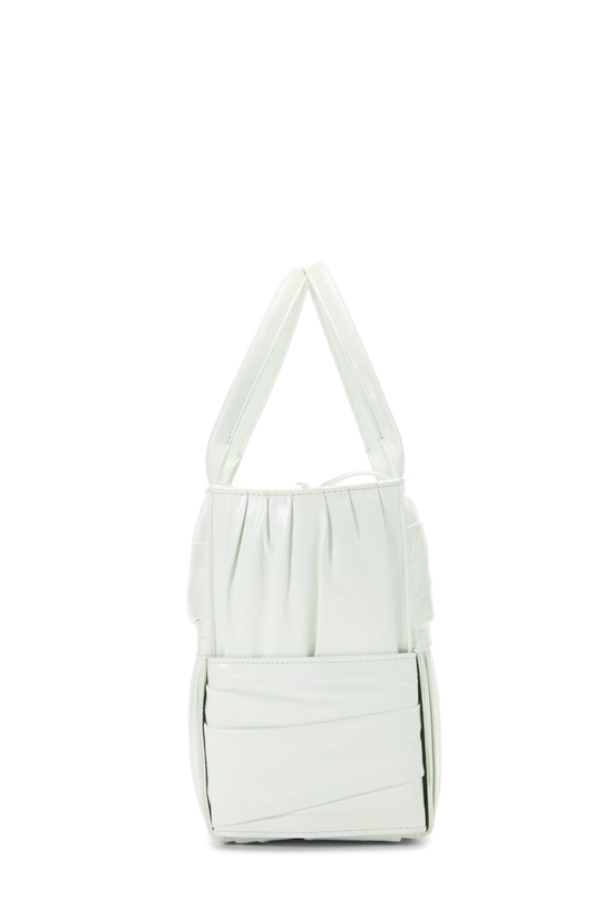 Green Calfskin Maxi Intrecciato Plisse Arco Tote Small, , large image number 2
