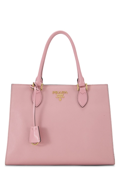 Pink Saffiano Convertible Handbag