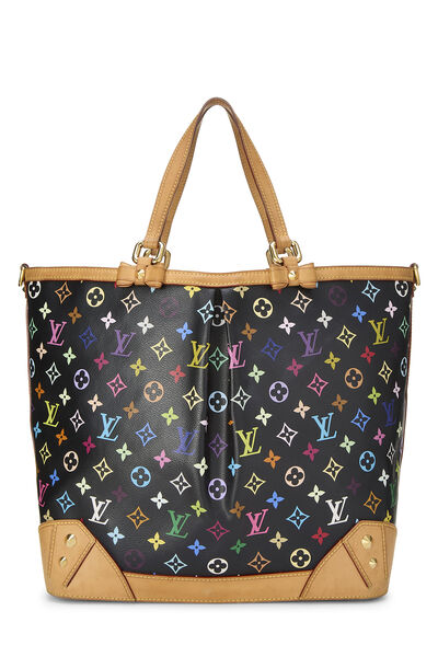 Takashi Murakami x Louis Vuitton Black Monogram Multicolore Sharleen GM