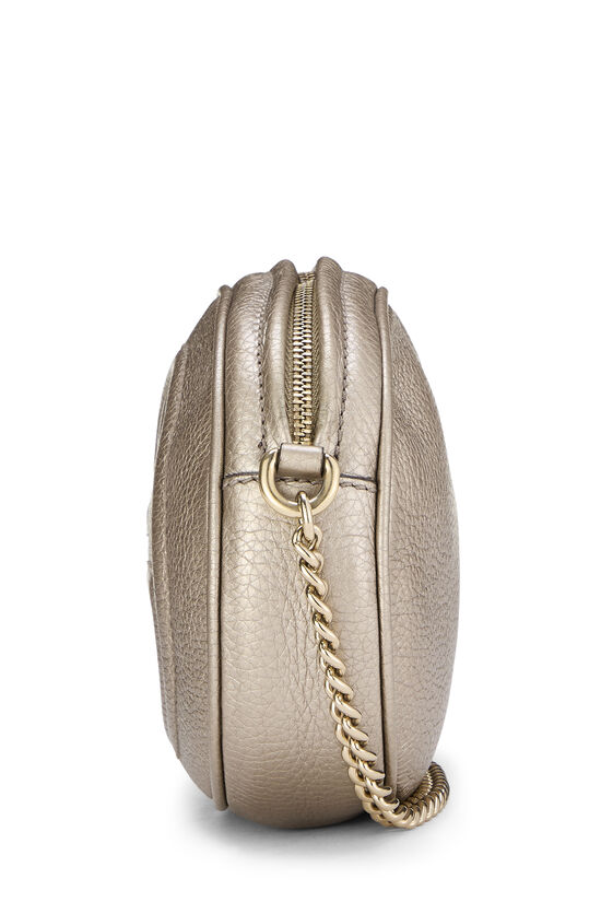 Gold Leather Soho Round Chain Crossbody Mini, , large image number 2