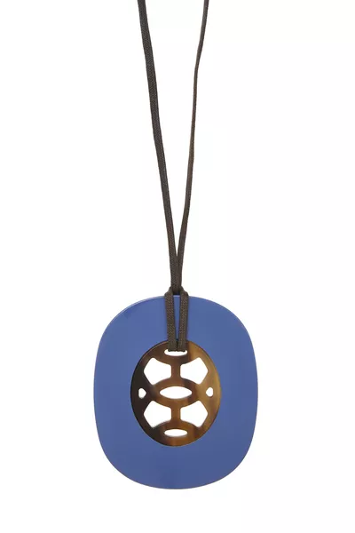 Blue Acrylic Lift Necklace, , large