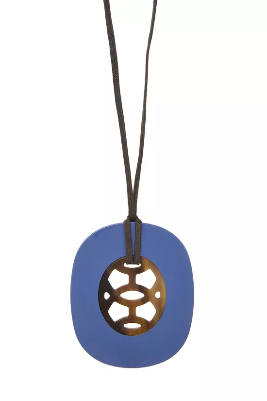 Blue Acrylic Lift Necklace, , large image number 1