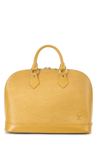 Louis Vuitton Yellow Epi Alma PM