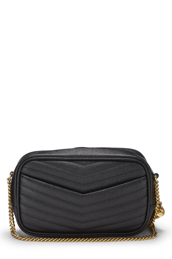 Black Grainy Leather Lou Camera Bag Mini, , large image number 3