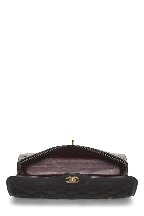 Black Quilted Lambskin Paris Limited Double Flap Jumbo, , large image number 5