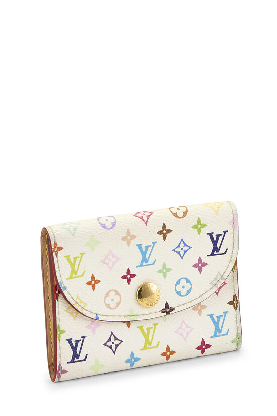 Takashi Murakami X Louis Vuitton White Monogram Multicolore Business Card Holder, , large image number 1
