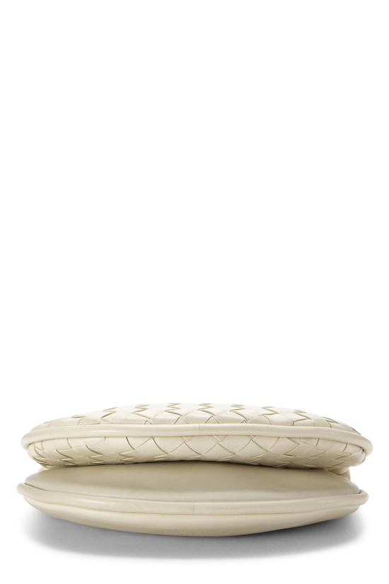 White Intrecciato Leather Gemelli Small, , large image number 4