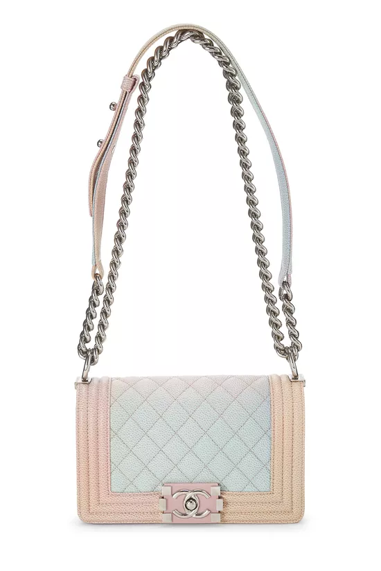 Rainbow Quilted Caviar Boy Bag Small, , large image number 0