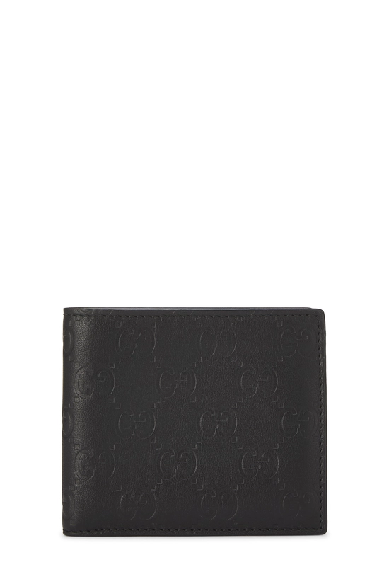 Black Guccissima Bifold Wallet, , large image number 0