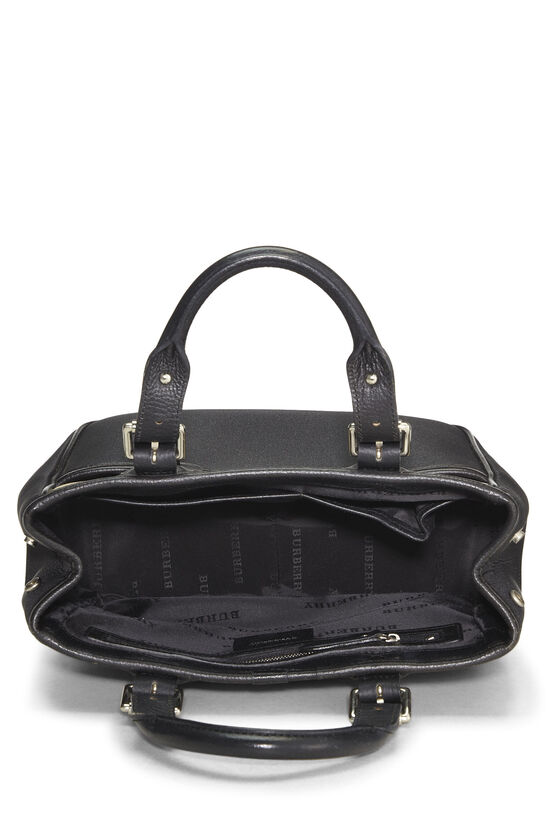 Black Nylon Satchel Handbag, , large image number 5