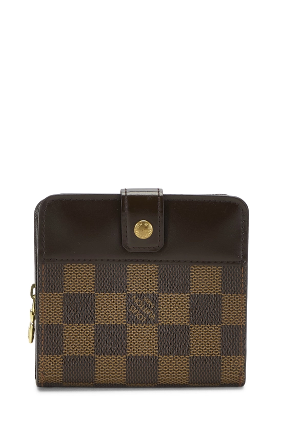 Damier Ebene Compact Zip Wallet, , large image number 0