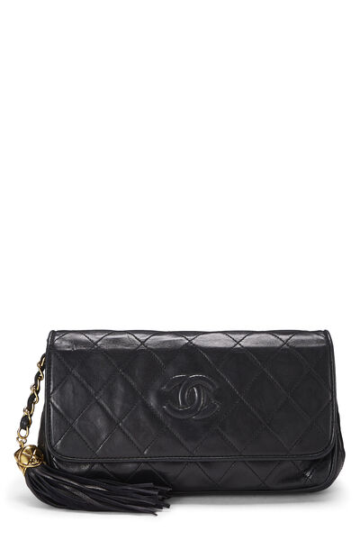 Black Quilted Lambskin Clutch