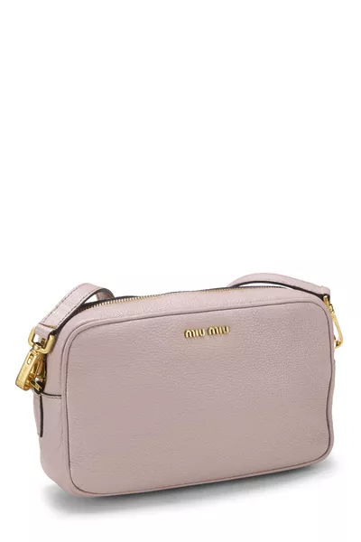 Pink Leather Crossbody, , large