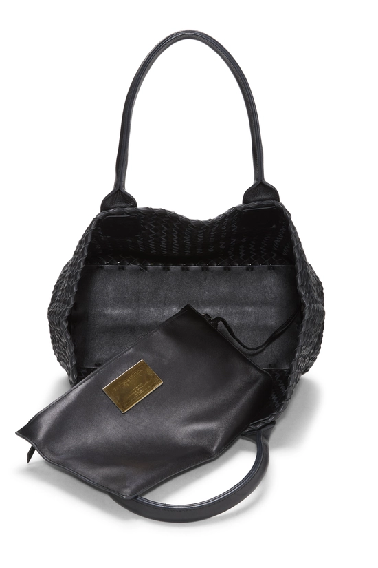 Black Intrecciato Cabat Tote Medium, , large image number 5