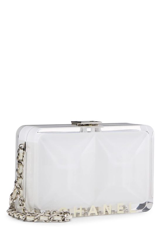 White Acrylic Minaudiere, , large image number 1