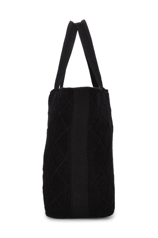 Black Terry Cloth 'CC' Beach Set, , large image number 2