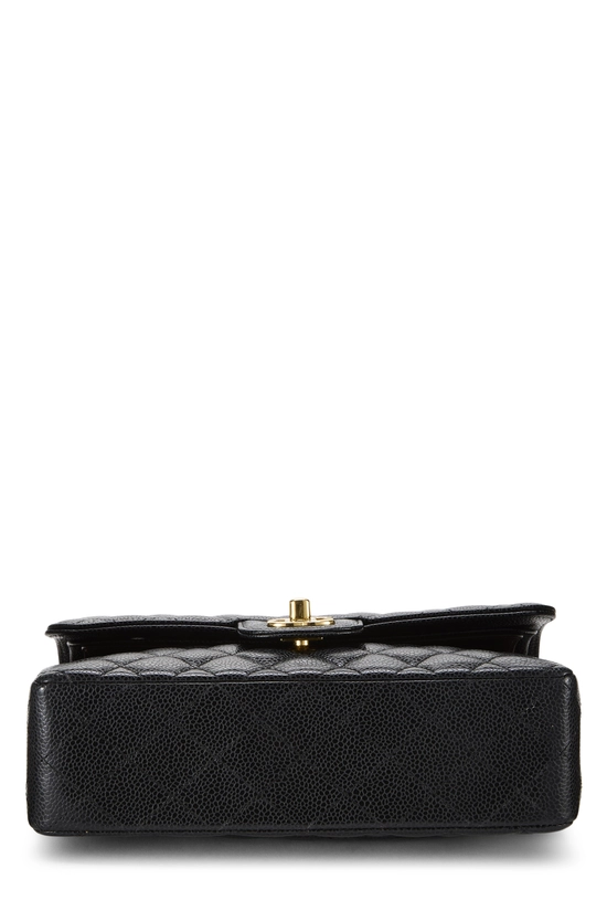 Black Quilted Caviar Classic Double Flap Small, , large image number 4