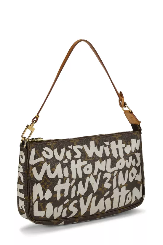Stephen Sprouse x Louis Vuitton Grey Monogram Graffiti Pochette Accessoires, , large image number 1