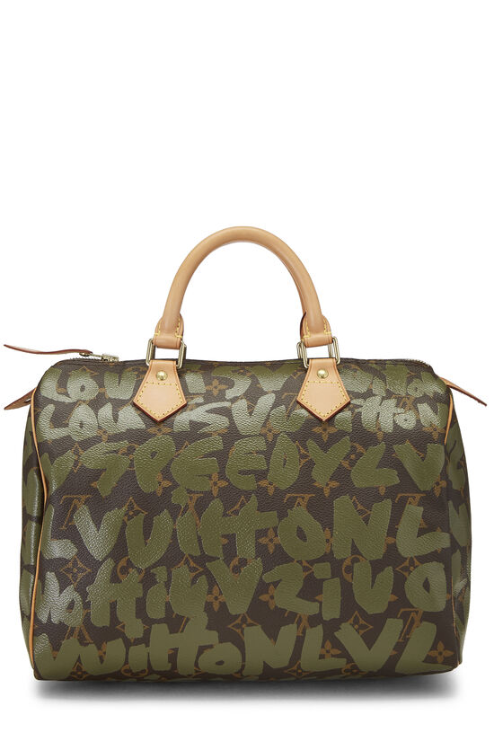 Stephen Sprouse x Louis Vuitton Green Graffiti Speedy 30, , large image number 4