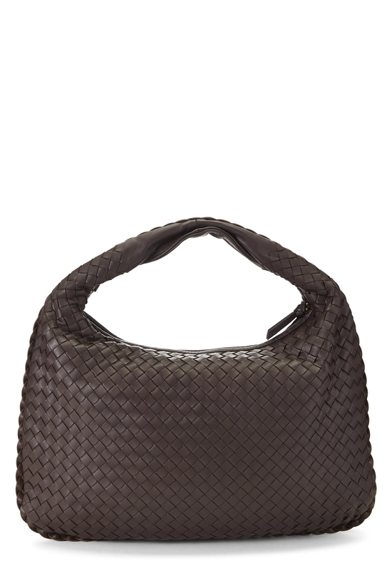 Brown Intrecciato Veneta Hobo Medium, , large image number 3