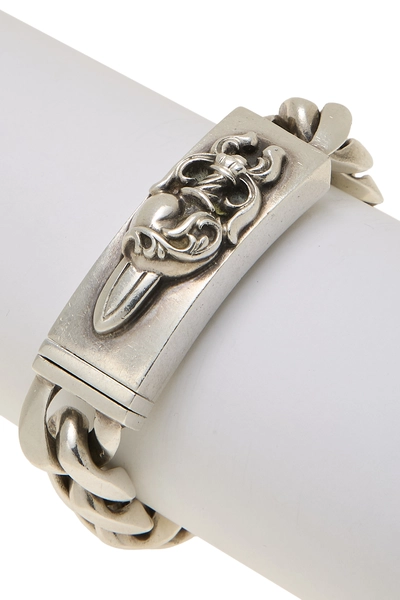 Sterling Silver Dagger ID Classic Bracelet