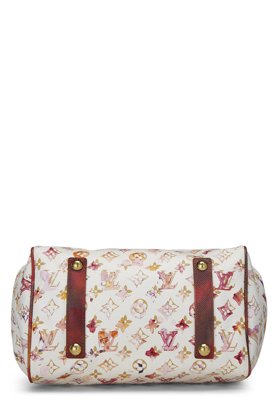 Louis Vuitton x Richard Prince Karung-Trimmed Monogram Aquarelle Speedy  Frame Bag - White Handle Bags, Handbags - LOU782412