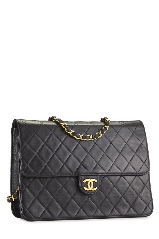 Black Quilted Lambskin Ex Flap Medium, , large image number 1