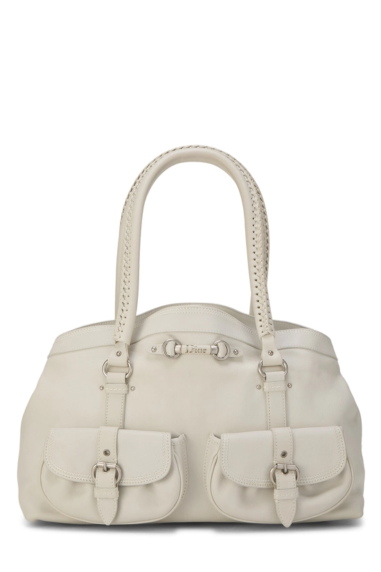 White Calfskin My Dior Frame Bag, , large image number 0