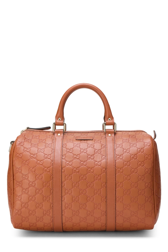 Orange Guccissima Leather Joy Boston Handbag, , large image number 0