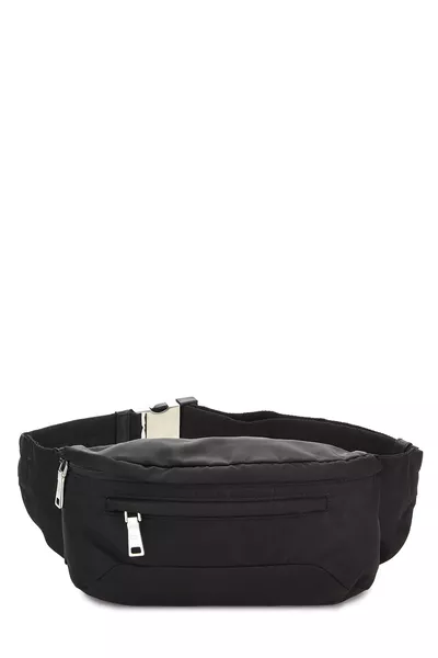 Black Nylon Belt Bag
