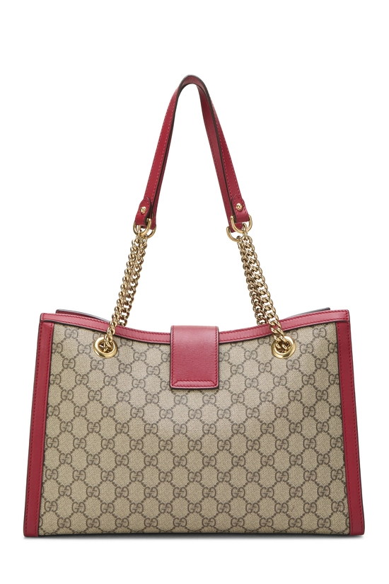 Red Original GG Supreme Canvas Padlock Tote Medium, , large image number 3