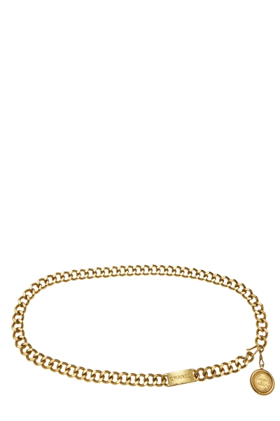 Gold 'CC' Chain Belt