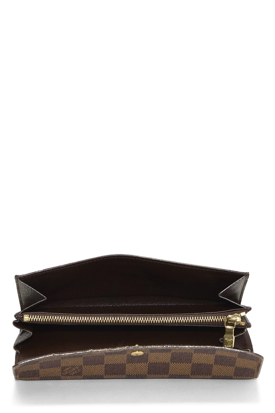 Damier Ebene Canvas Porte Monnaie Credit, , large image number 3