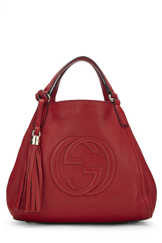 Red Leather Soho Convertible Shoulder Bag Small, , large image number 1