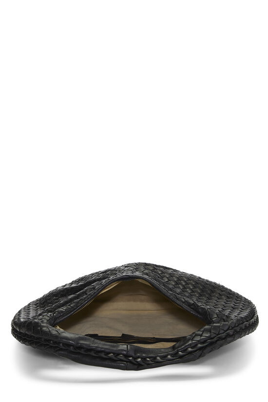 Black Pleated Intrecciato Veneta Hobo Medium, , large image number 5