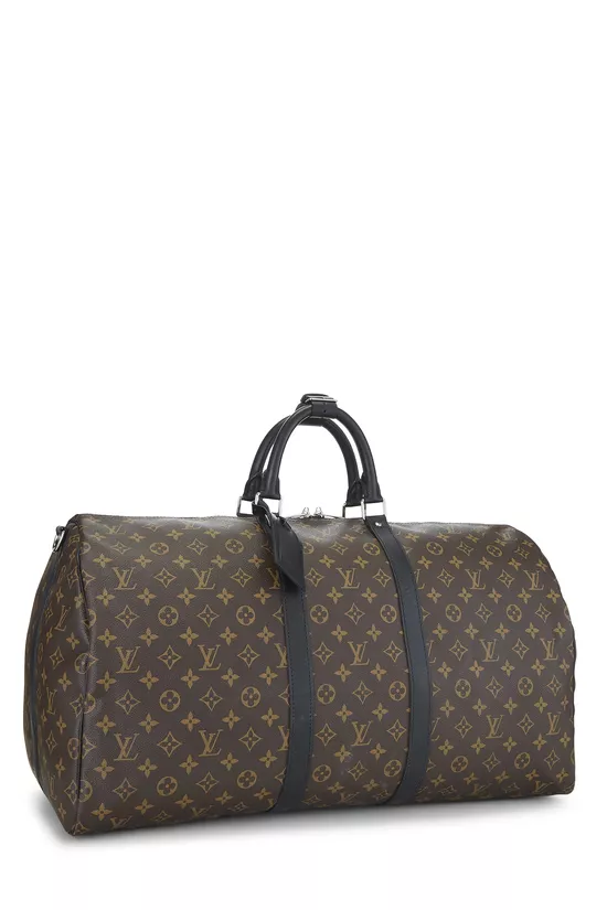 Monogram Macassar Canvas Keepall Bandouliere 55, , large image number 1