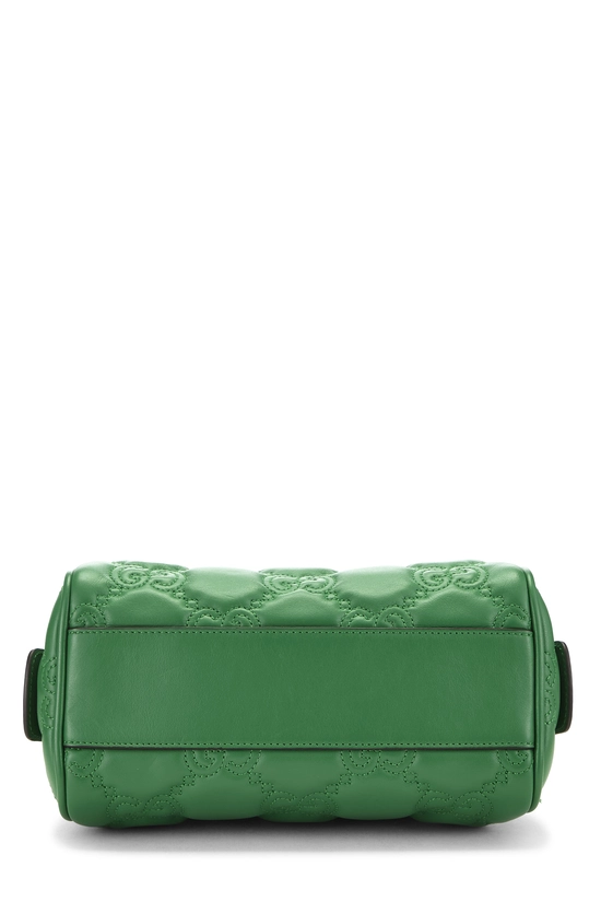 Green Leather GG Marmont Matelass&eacute; Bowler Mini, , large image number 4