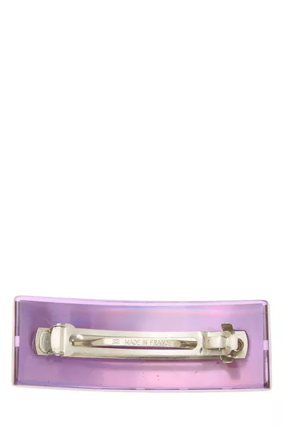 Purple Acrylic Hair Barrette , , large
