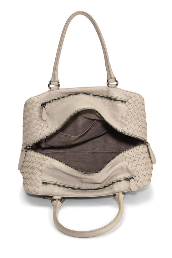 Grey Intrecciato Brera Bag Medium, , large image number 5